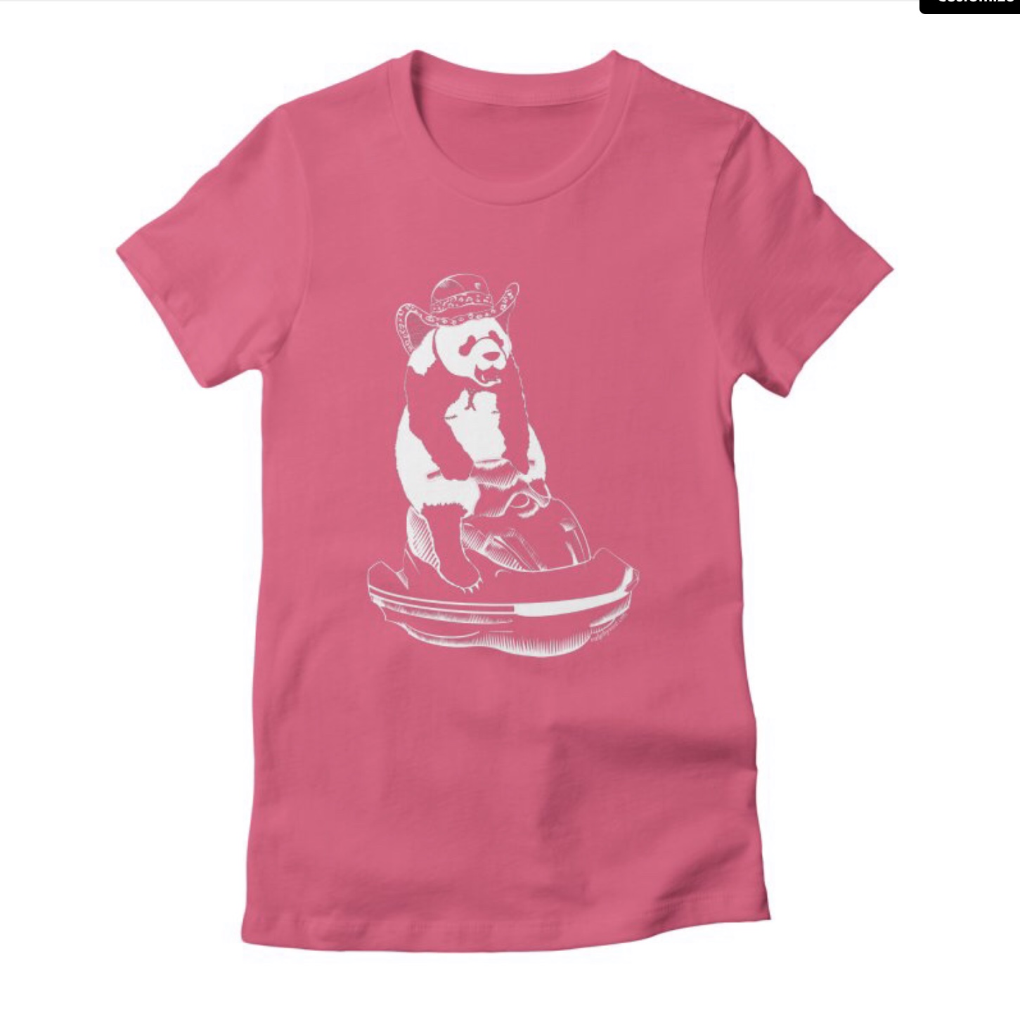Bitchin’ Panda Jetski Women’s T-shirt